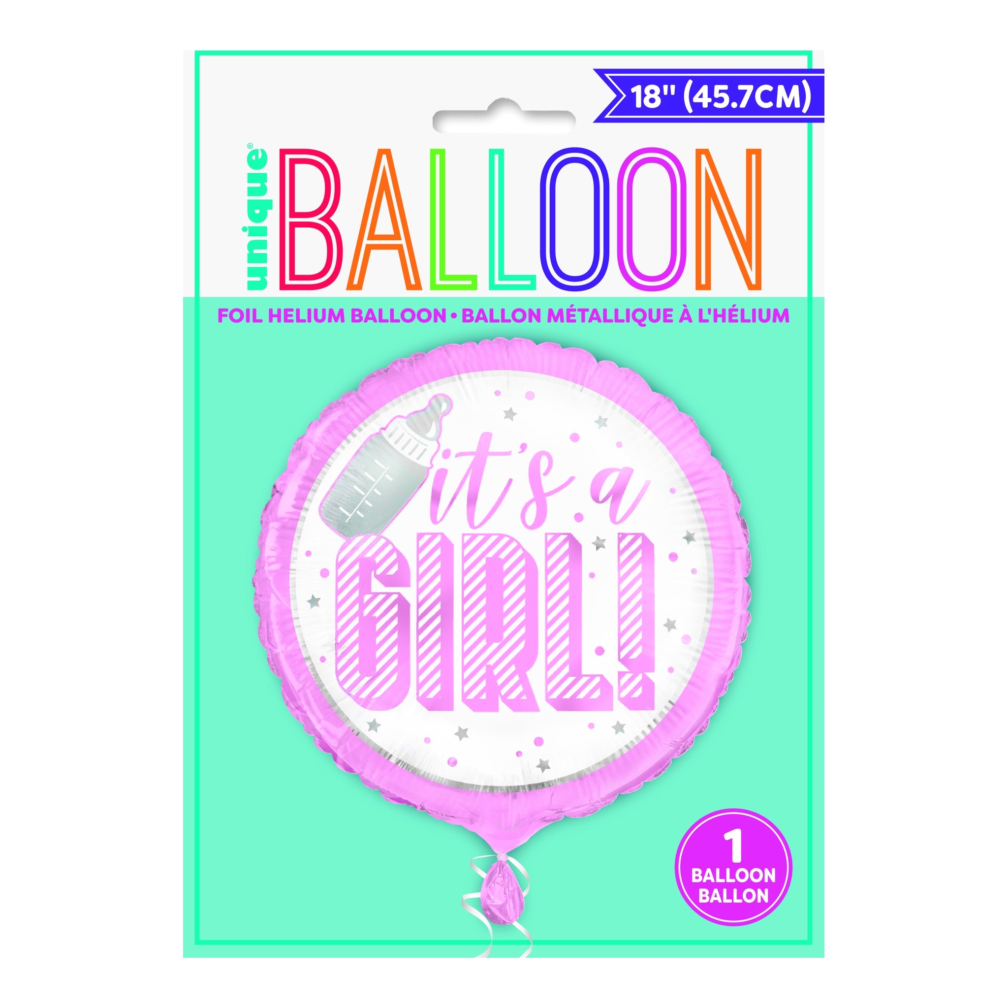 It's A Girl Foil Balloon 18"
